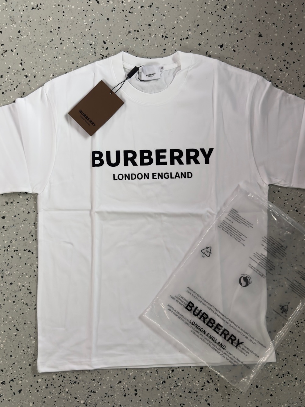 white burb logo shirt